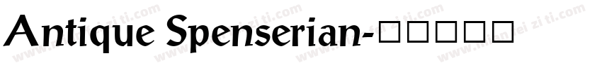 Antique Spenserian字体转换